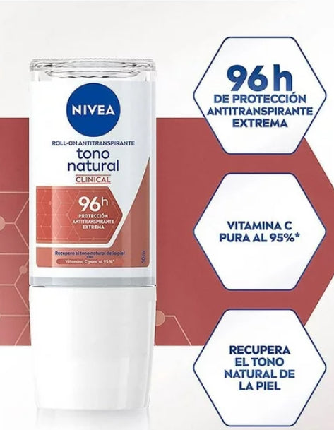 NIVEA TONO NATURAL CLINICAL 96 HORAS