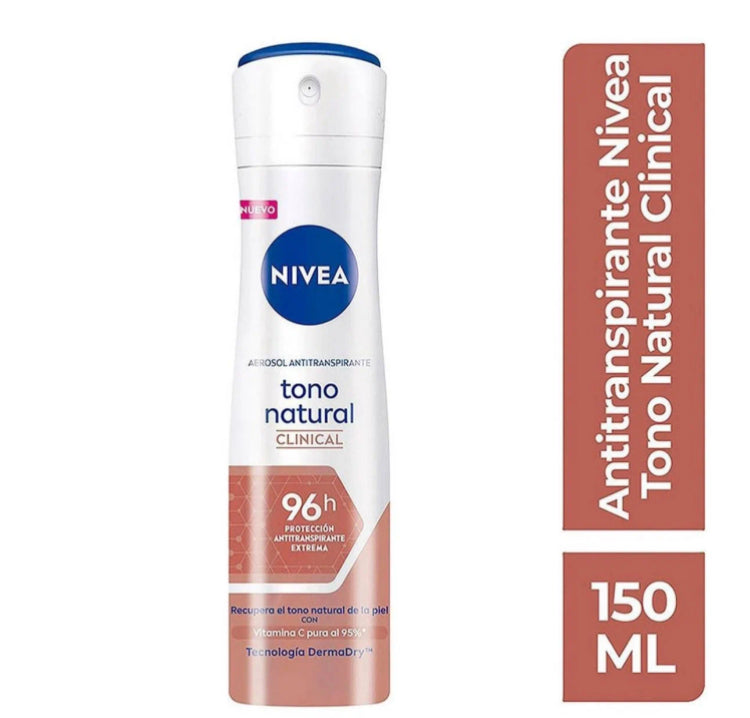 NIVEA TONO NATURAL CLINICAL 96 HORAS  ANTITRANSPIRANTE